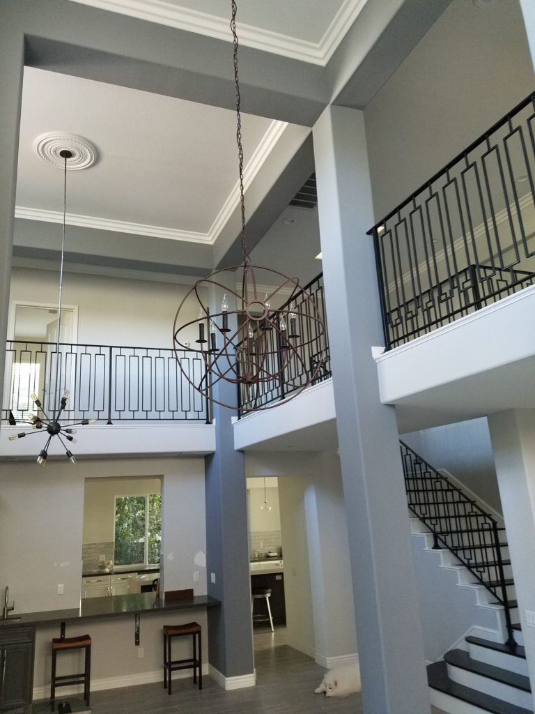 Revisiting a recent project in Porter Ranch CROWN MOLDING by