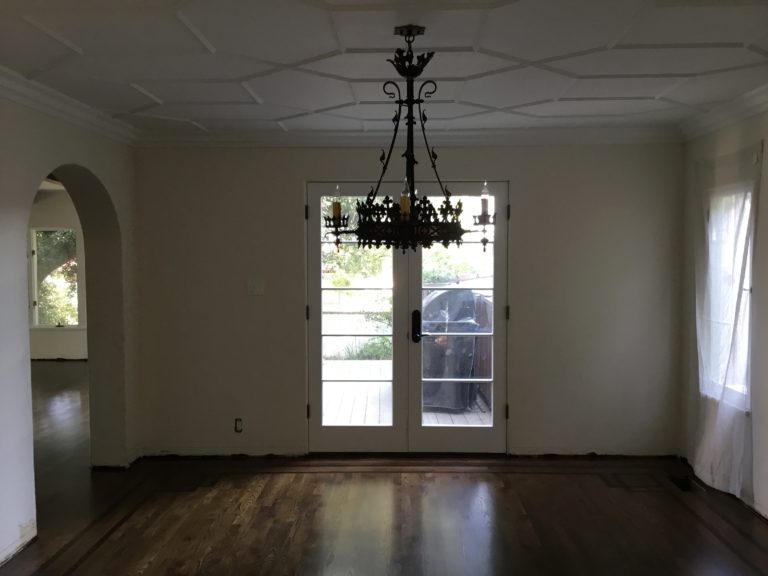 A decorative ceiling for a remodeled Pasadena Spanish home CROWN