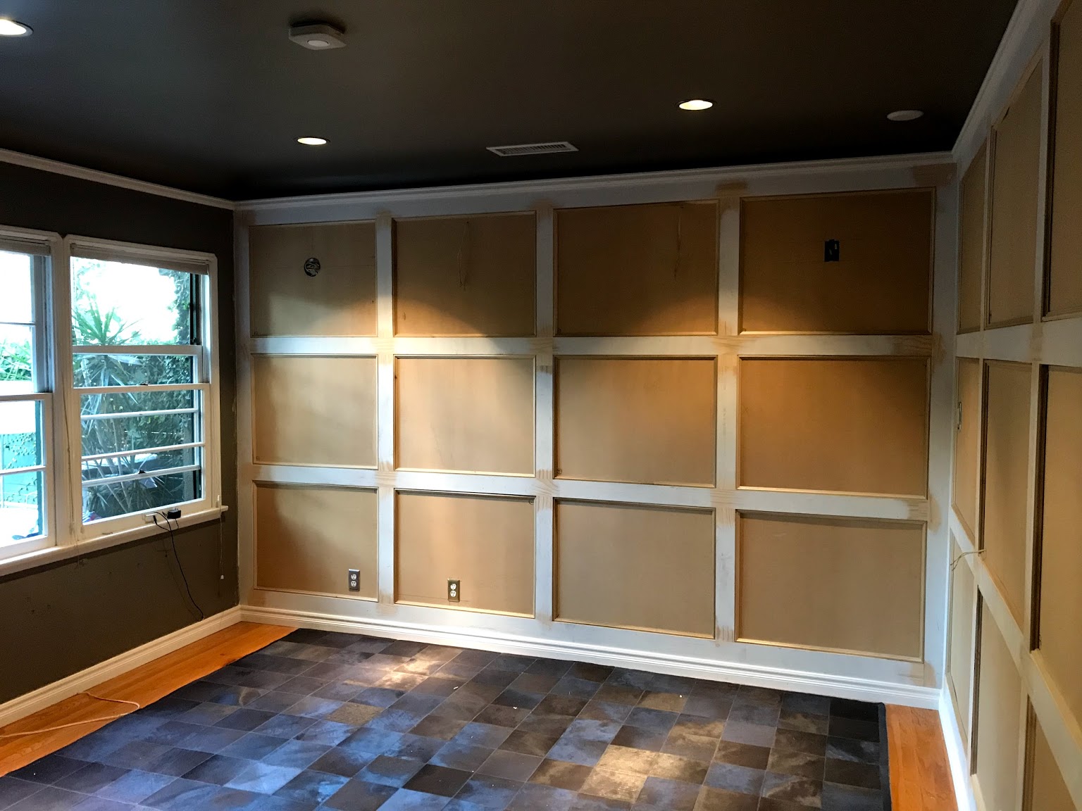 A small house gets a big wall treatment CROWN MOLDING by Spectacular Trim