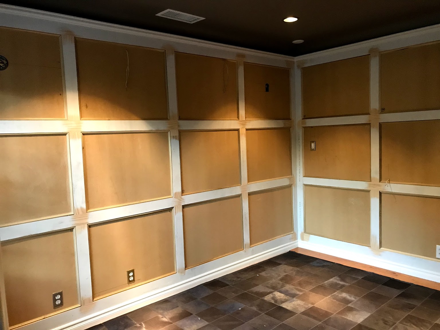 A small house gets a big wall treatment CROWN MOLDING by Spectacular Trim