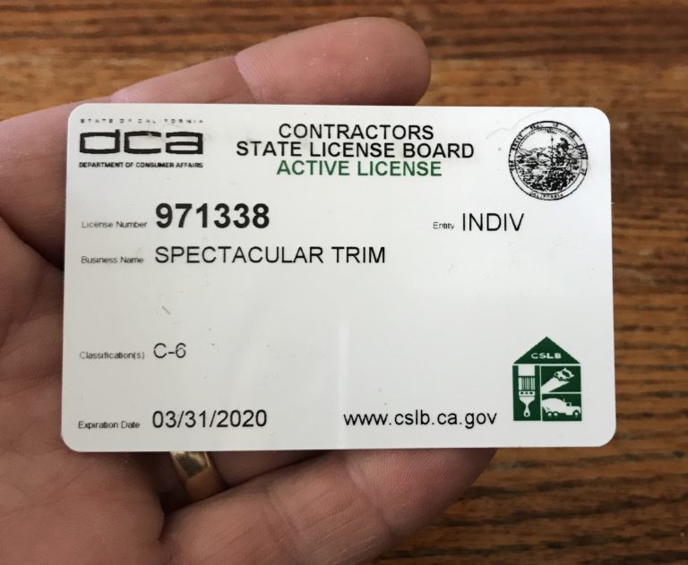 How to tell if someone is licensed to do finish carpentry in your home