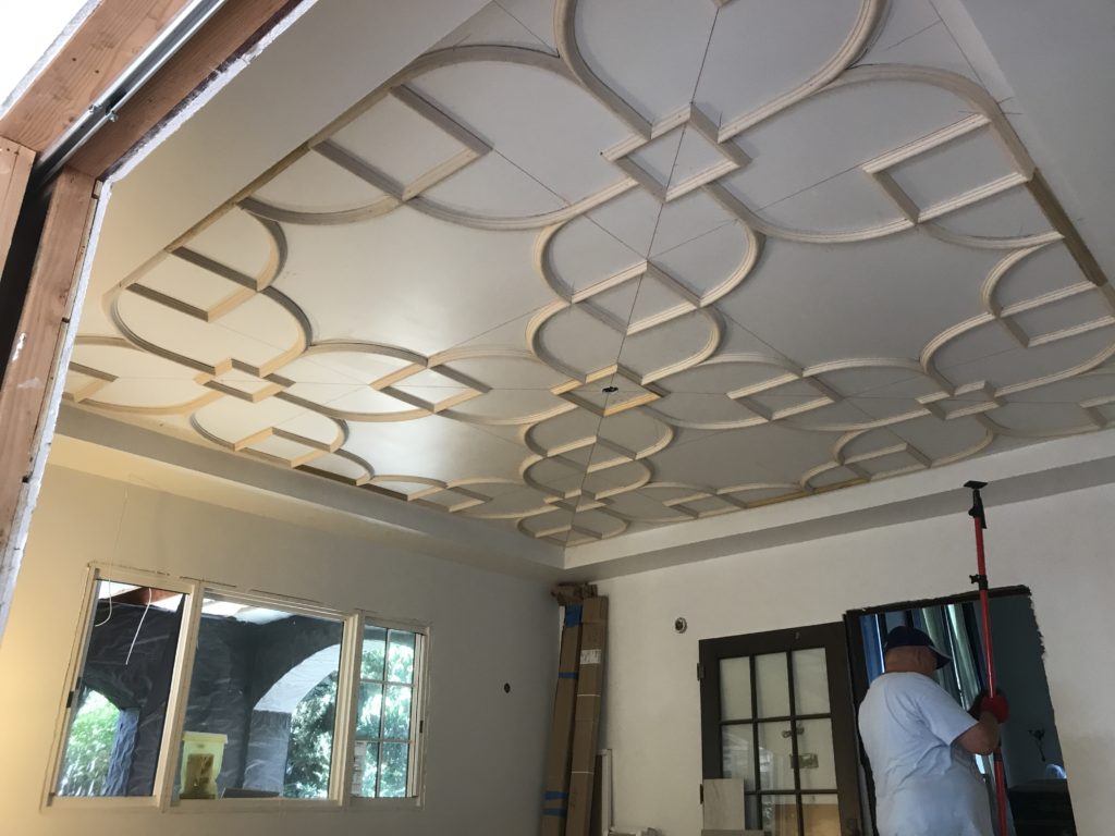 Hancock Park decorative strap ceiling CROWN MOLDING by Spectacular Trim