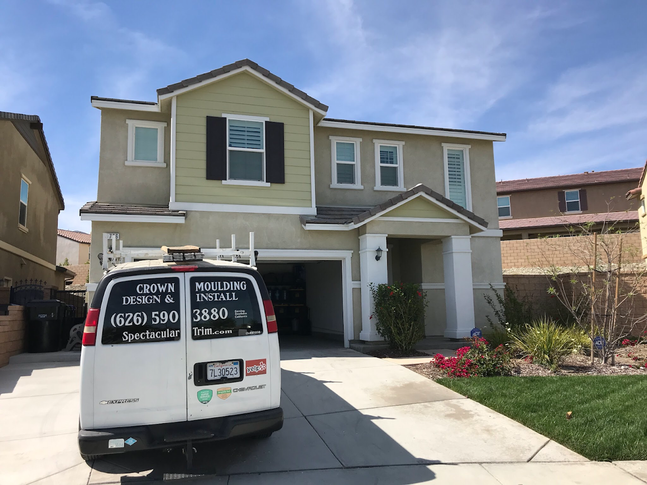 A new home in a Fontana housing development breaks from the herd