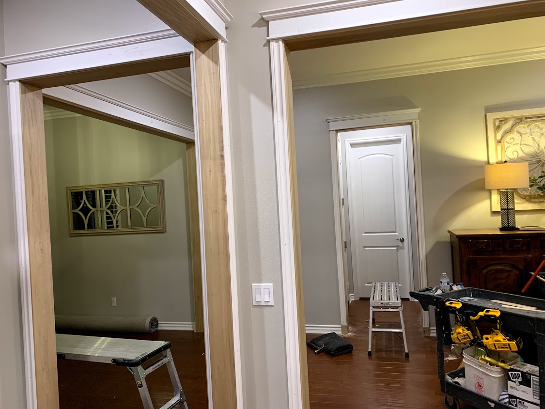 Finished Passageways Add Refinement To A New Home CROWN MOLDING by