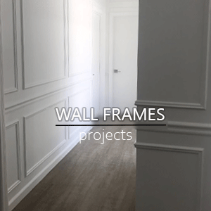 We design and install partial and full wall frame treatments to turn average looking walls into something special
